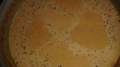 суп-пюре из тыквы и морепродуктов