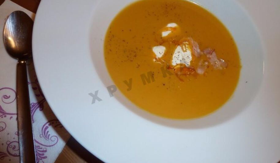 Рецепт супа пюре из тыквы помидоров и морепродуктов