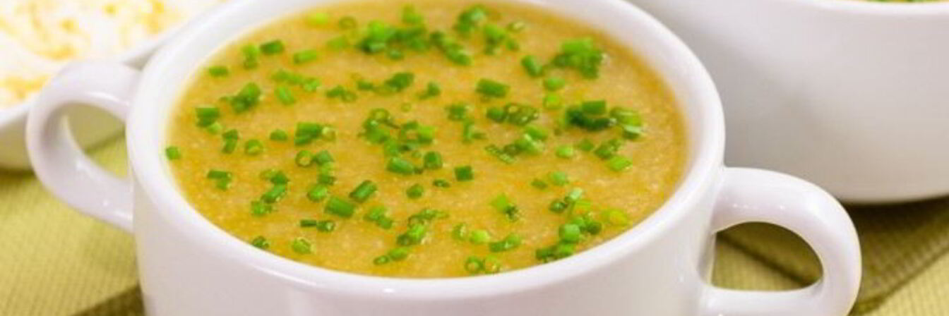 Суп-пюре с кабачками и цветной капустой