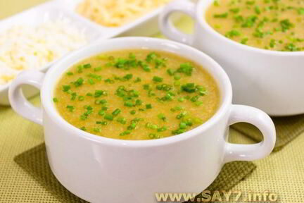 Суп-пюре с кабачками и цветной капустой