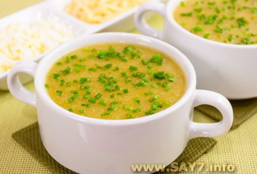 Суп-пюре с кабачками и цветной капустой