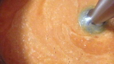 томатный суп-пюре с сыром