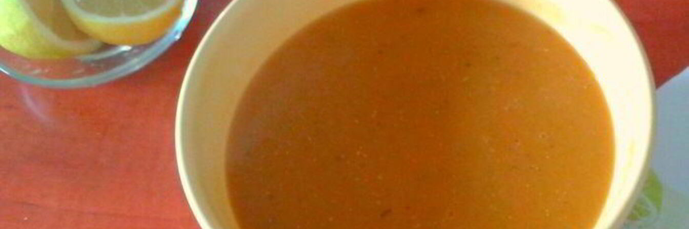 Турецкий суп-пюре из красной чечевицы