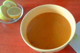 Турецкий суп-пюре из красной чечевицы