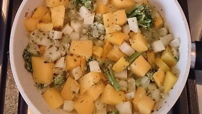 тыквенный суп-пюре с брокколи