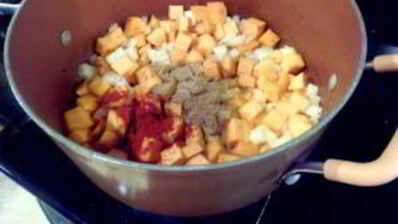 тыквенный суп-пюре с курицей