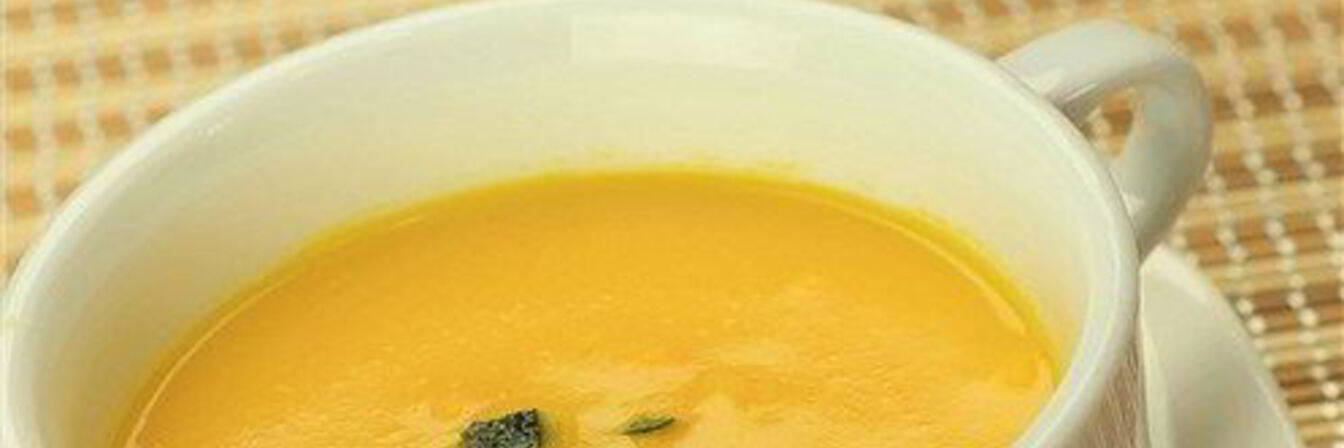 Тыквенный суп-пюре с мандариновым соком