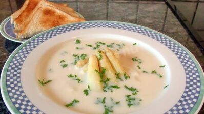 вкусный и простой суп пюре из спаржи