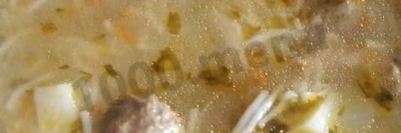 Суп с фрикадельками и вермишелью и картошкой