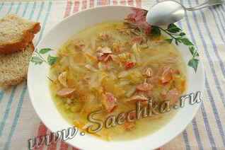 Суп с сосисками