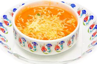 Суп с сыром