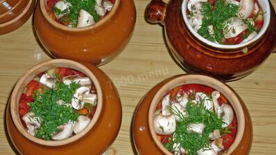 суп в горшочках в духовке