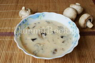 Сырный суп с грибами