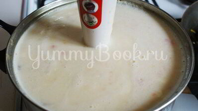 сырный суп с грибами