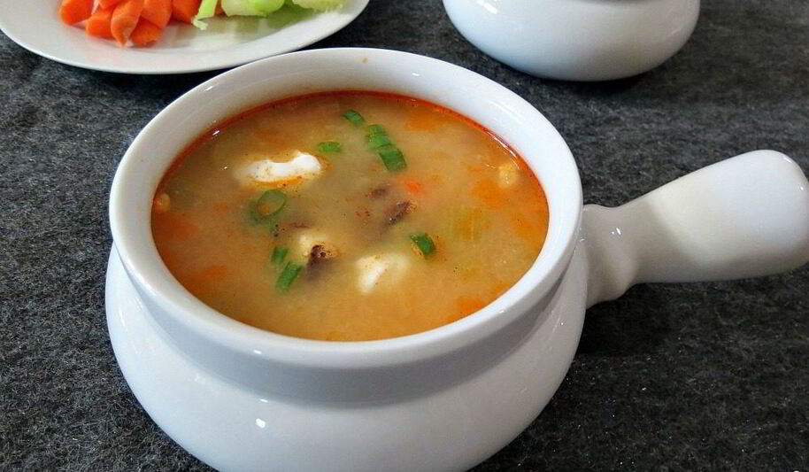 Рецепт сырного супа с копченого курицея