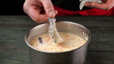 сырный суп с креветками