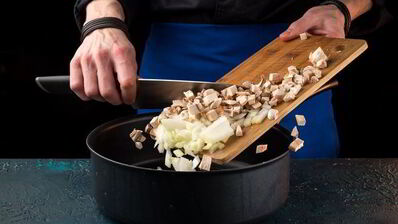 сырный суп с шампиньонами