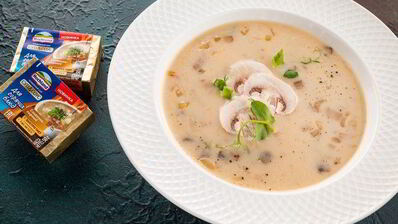 сырный суп с шампиньонами