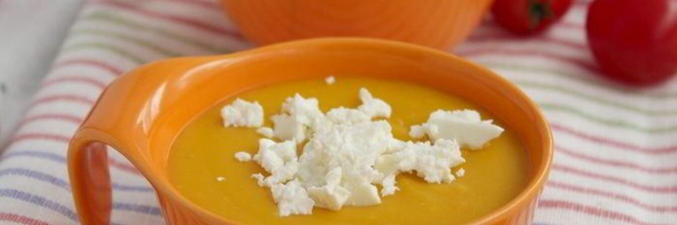 Тыквенный суп с фетой