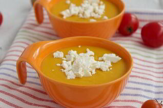 Тыквенный суп с фетой