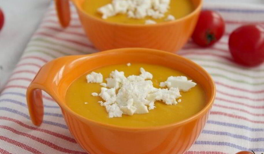 Рецепт тыквенного супа с фетой