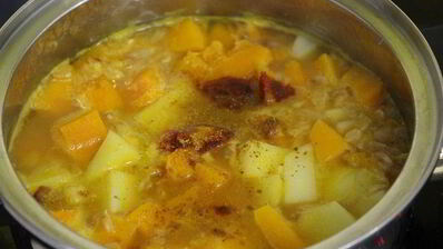 тыквенный суп с фетой