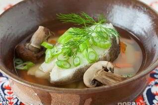 Уха с грибами