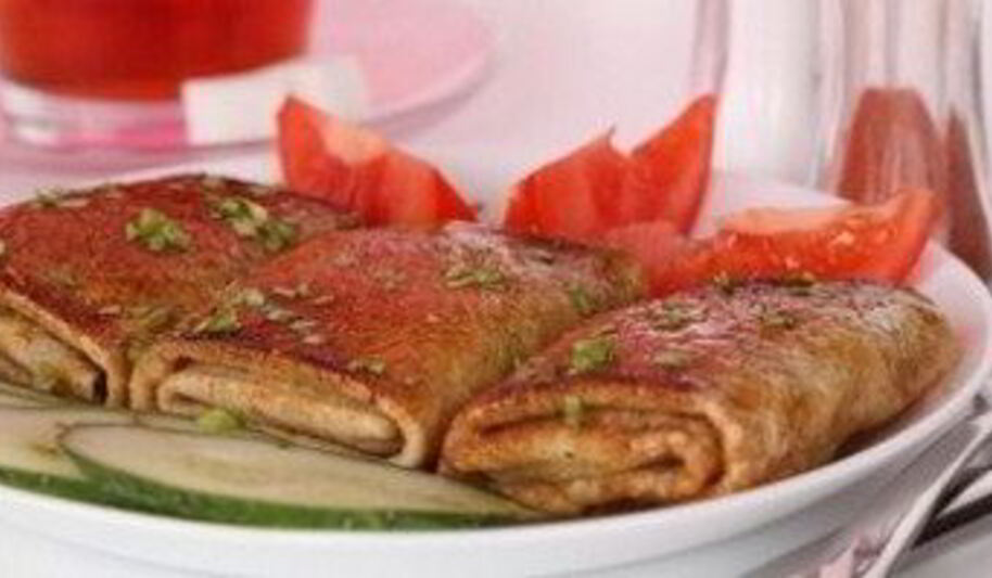 Рецепт блинных конвертиков с курицей