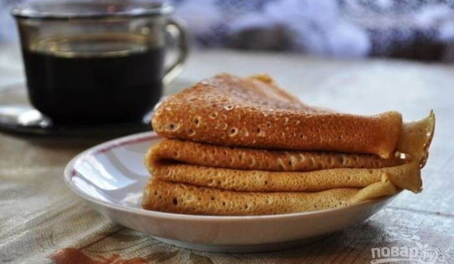 Рецепт ажурных блинчиков на кефире