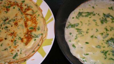 блинчики crepes с начинкой из копченого лосося