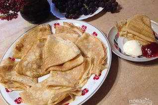 Блинчики на кефире