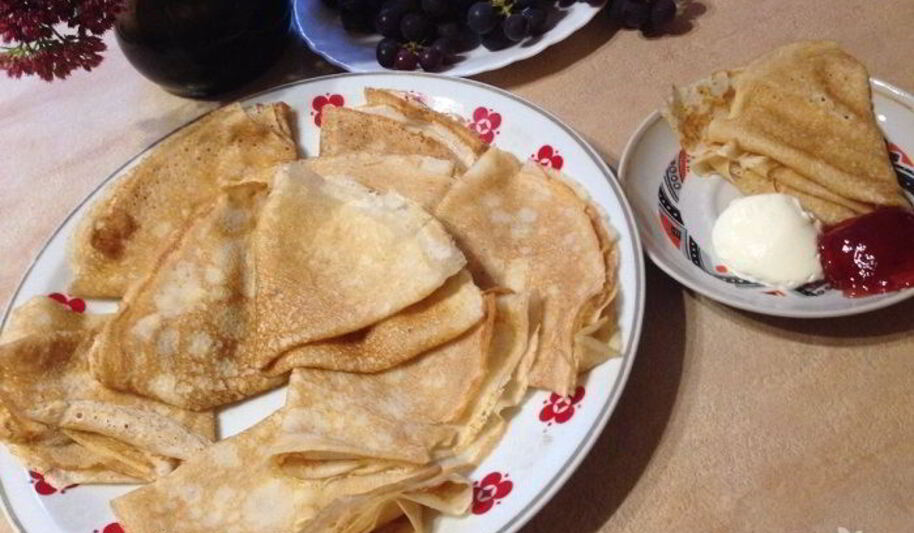 Рецепт блинчиков на кефире