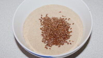 блинчики с льняной мукой и льняными семечками