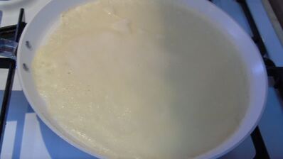 блины на двух видах молока