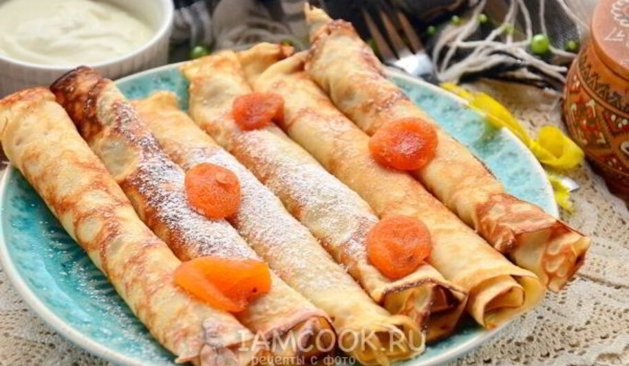 Рецепт блинов на сметане и молоке