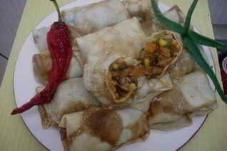 Блины с мексиканской начинкой замороженные