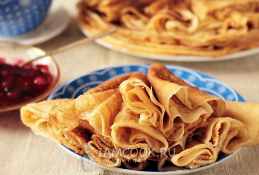 Быстрые блины на молоке