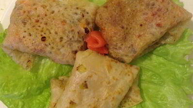 луковые блинчики с начинкой