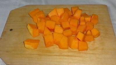 манно-тыквенные блинчики с ореховым соусом