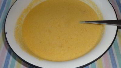 манно-тыквенные блинчики с ореховым соусом