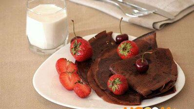 шоколадные блины