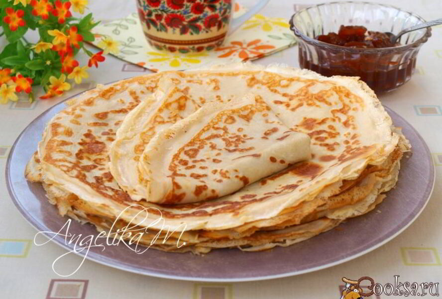 Тонкие блинчики на молоке