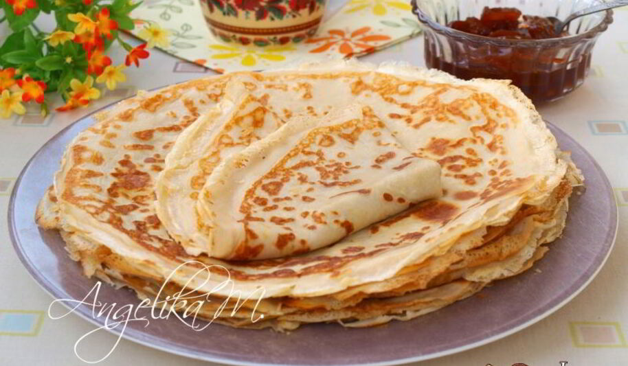 Рецепт тонких блинчиков на молоке