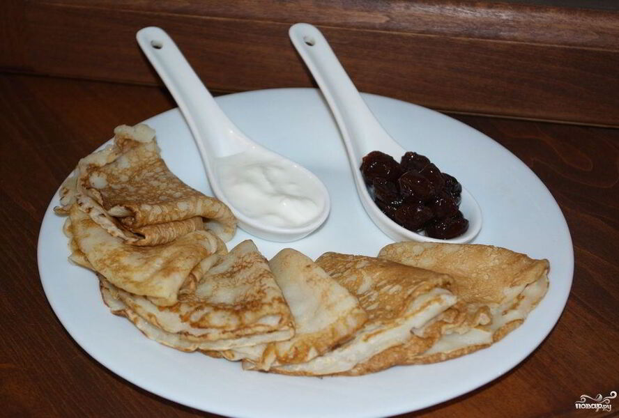 Заварные блинчики ажурные на кефире