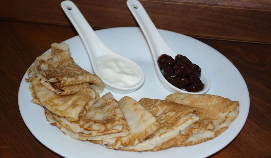 Рецепт заварных блинчиков ажурных на кефире