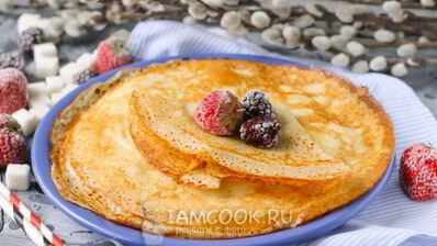 заварные блины на молоке и на кипятке