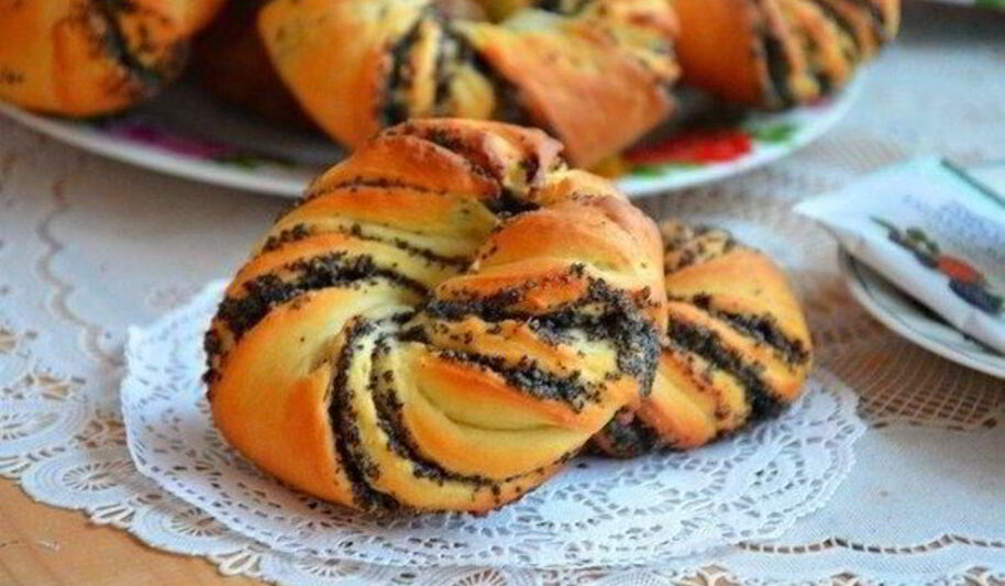 Рецепт булочек с маком