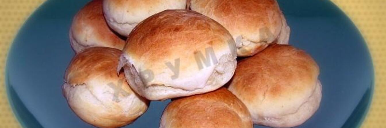 Быстрые булочки без яиц и дрожжей