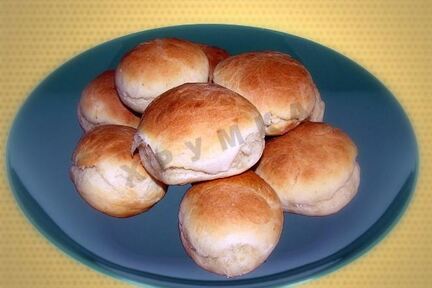 Быстрые булочки без яиц и дрожжей