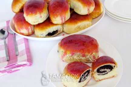 Дрожжевые булочки с маком